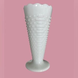 Anchor Hocking milk glass vase